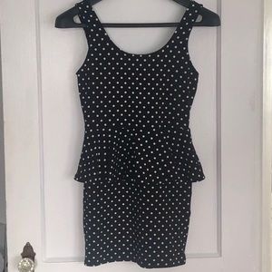 ✨NWT✨ Price Drop! Polka Dot Peplum Dress!!